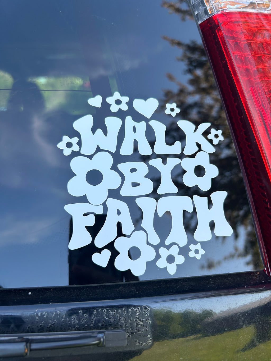 Walk By Faith Vinyl Decal