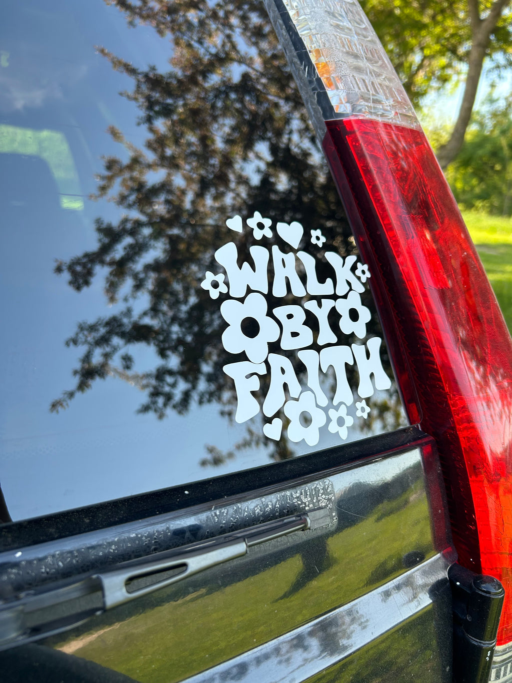 Walk By Faith Vinyl Decal